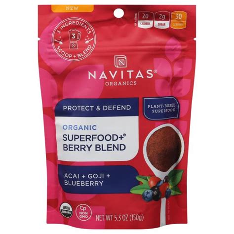 Navitas Organics Superfood Berry Blend Organic Acai Goji Blueberry Publix Super Markets