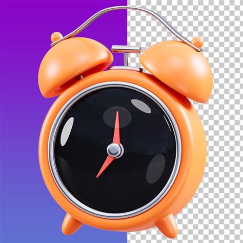 Premium PSD Alarm Clock 3d Illustration