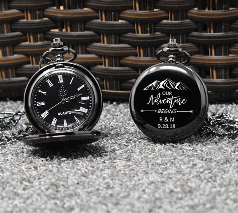 Personalized Pocket Watch Personalized Watch Engraved Pocket Etsy