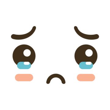 Sad Cute Cartoon Facial Expression, Cute Clipart, Cartoon Clipart, Sad ...