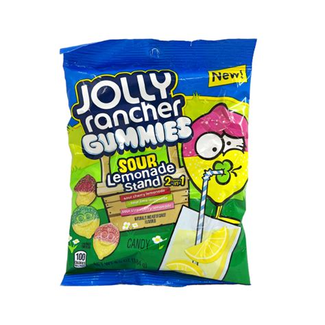 Jolly Rancher Gummies Sour Lemonade Stand 184g Neu Us Candy