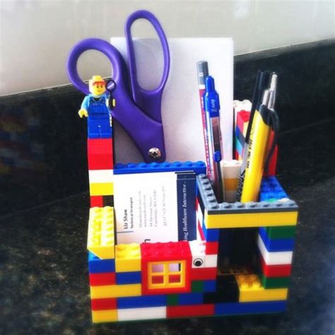 24 New Uses For Old Legos That Are Actually Useful Lego Desk Desk