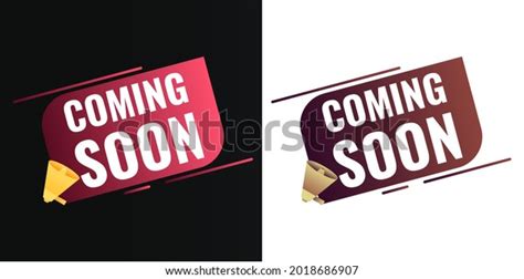 Coming Soon Background Illustration Template Design Stock Vector ...