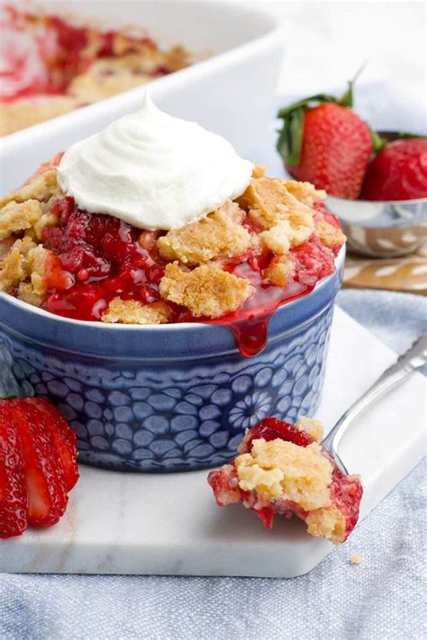 Strawberry Dump Cake Fresh Coast Eats