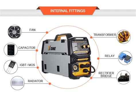 Jone Factory Price Inverter Mig 270 Welders Machine Flux Core Wire Gas