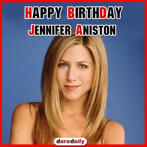 Jennifer Anistons Birthday Celebration Happybdayto