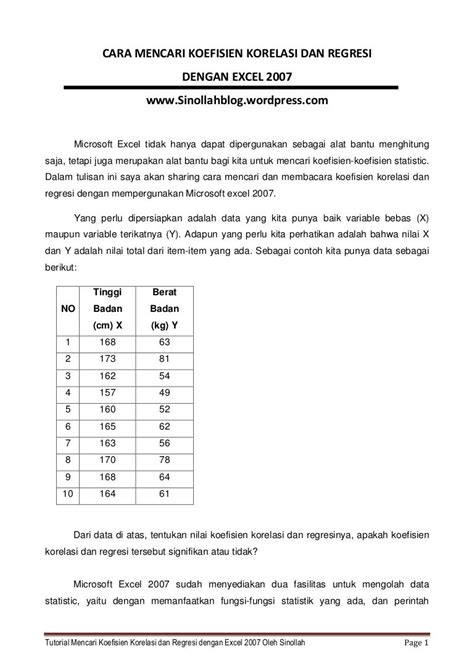 Detail Contoh Uji Korelasi Koleksi Nomer 3