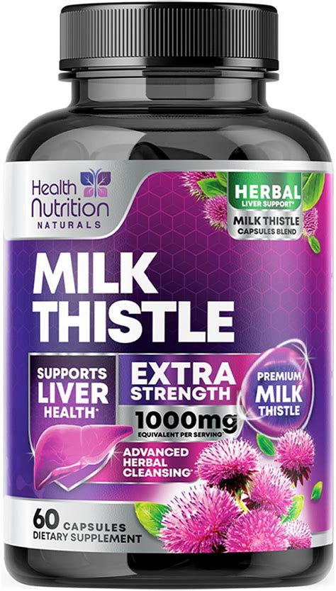 Milk Thistle Extract With Dandelion Extract 1000mg Herbal Liver