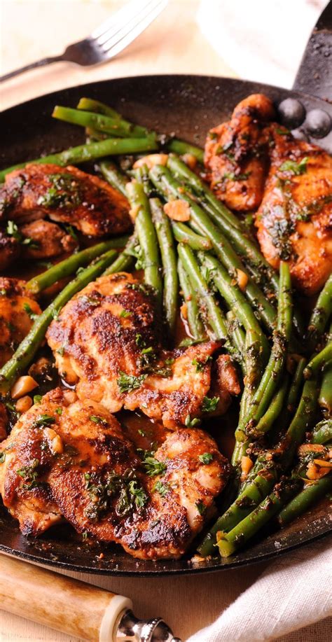 Lemon Garlic Chicken Thighs With Green Beans Artofit