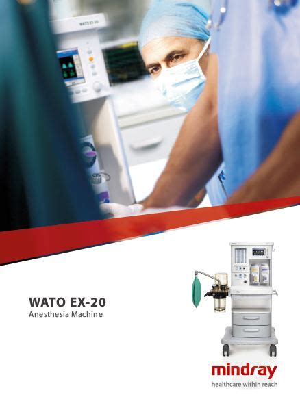 WATO EX 20 Anesthesia Machine Entry Level Concordia Public Co