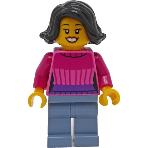 Lego Customer In Dark Pink Sweater Minifigure Comes In Brick Owl Lego Marketplace