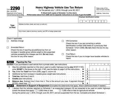 Printable 2290 Irs Form Printable Forms Free Online