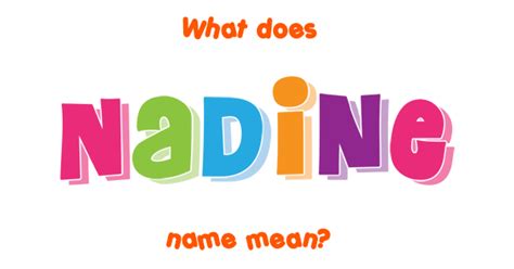 Nadine Name Meaning Of Nadine