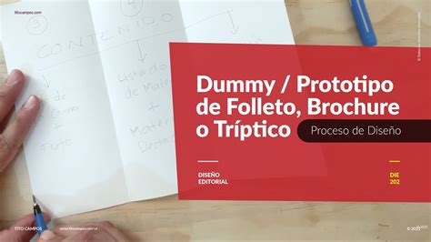 Dummy Prototipo De Folleto Brochure O Tr Ptico Para Proceso De Dise O