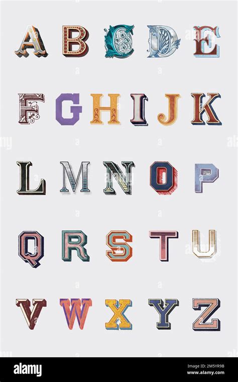 A Z Alphabet Hi Res Stock Photography And Images Alamy