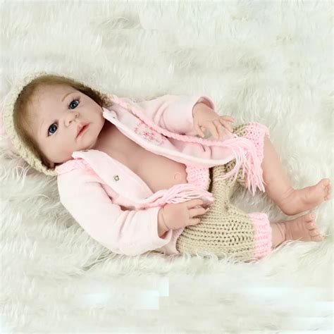 55Cm Simulation Reborn Cute Doll Full Body Soft Silicone Artificial