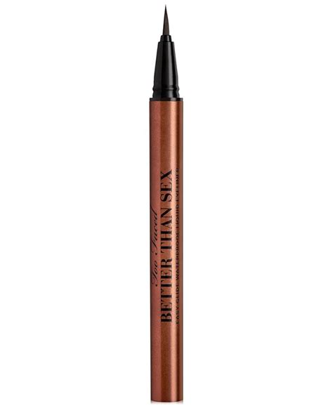 Too Faced Better Than Sex Easy Glide Waterproof Liquid Eyeliner Macys