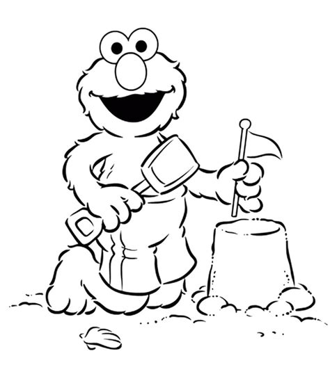 Baby Elmo Coloring Pages - Coloring Home