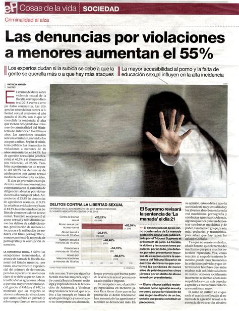 Las denuncias por violaciones a menores aumentan el 55 Educación