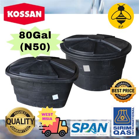 Polytank Poly Tank Kossan 80gal N50 Pe Poly Water Tank Tangki Air