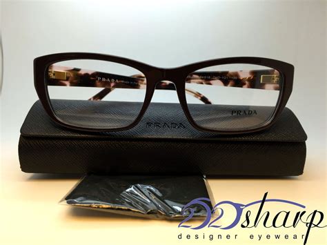 Prada Eyeglasses Vpr O Dho O Dark Brown Marble Ebay