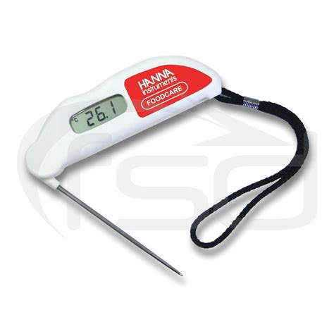 Hanna Checktemp Folding Probe Thermometer With Cal Check Colours