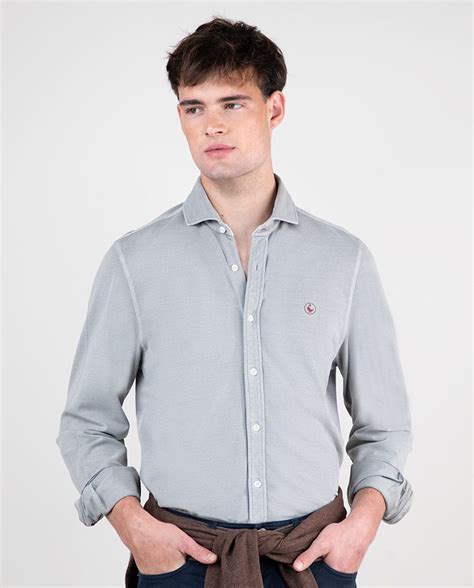 El Ganso® Camisa Punto Piqué Gris