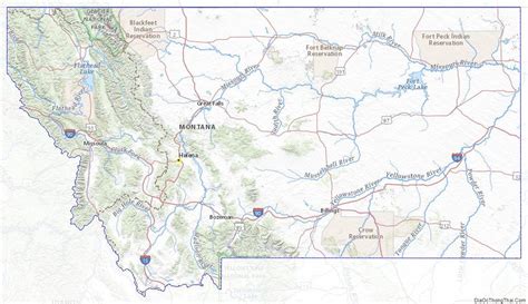 Topographic Map Of Montana V2 Us State Map U S States Topographic