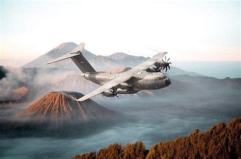 Airbus A400m Airlifter Flares Photographed By S Ramadier