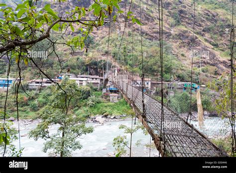 Nepal Western Region Syange On The Annapurna Circuit Day 1 From