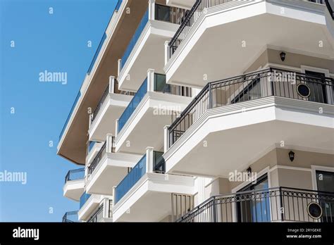 Part Of A Modern Residential Flat Exterior Of An Apartment Building