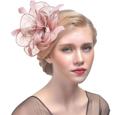 Yokawe Fascinators Hat For Women Tea Party Hats Ribbons Feathers