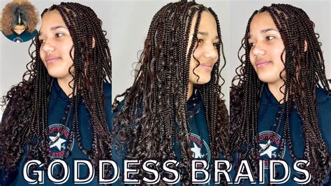 How To Do Goddess Braids Youtube