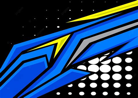 Racing Stripes With Blue Black Yellow And White Background Free Vector