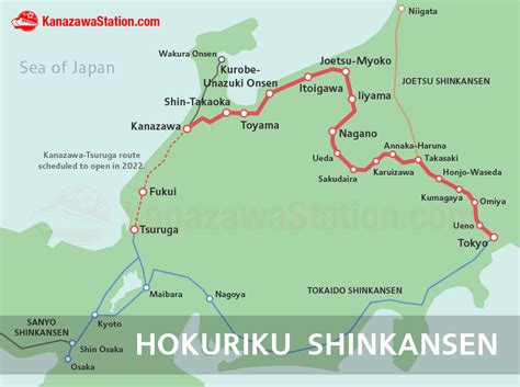 The Hokuriku Shinkansen For Kanazawa Toyama Nagano And Tokyo Kanazawa