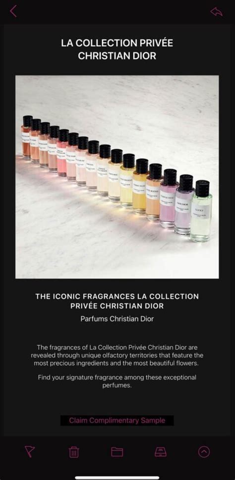 La Collection Privee Christian Dior Fragrances sample - Get me FREE Samples
