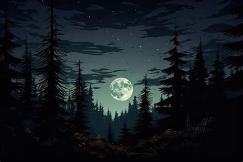 Cartoon Forest Night Stock Photos, Images and Backgrounds for Free Download