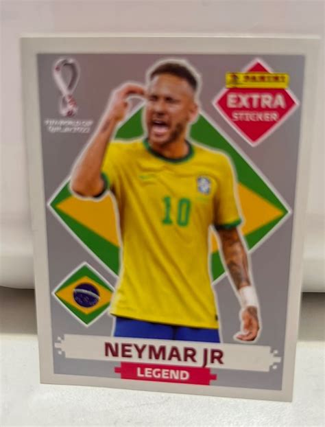 Figurinha Da Copa Neymar Legend Prata Item De Papelaria Panini Nunca