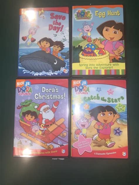 Lot De 4 Dvd Nickelodeon Nick Jr Dessin Animé Dora The Explorer