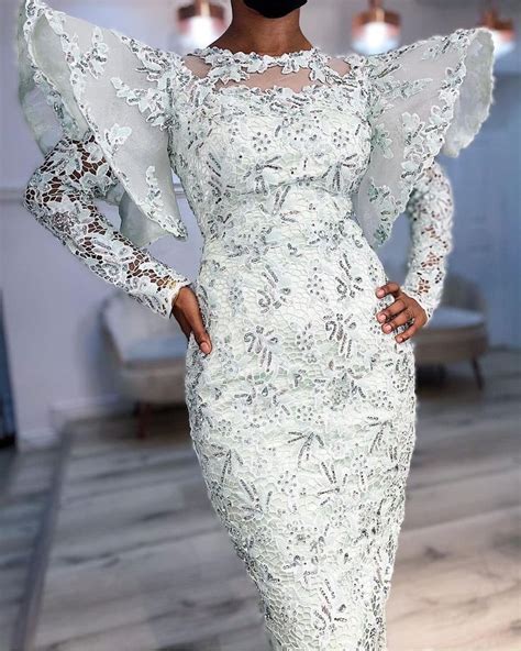 Aso Ebi Lace Gown Style Lace Gown Styles Lace Dress Styles Nigerian