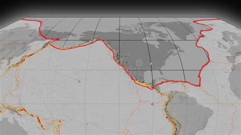 Tect Nica Da Am Rica Do Norte Em Destaque Escala De Cinza Elevada