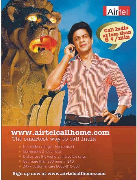 Shah Rukh Khan For Airtel Shahrukh Khan Favorite Person Ads