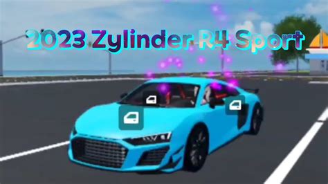 ROBLOX Vehicle Legends NEW Limited CAR 2023 Zylinder R4 Sport Lap Time