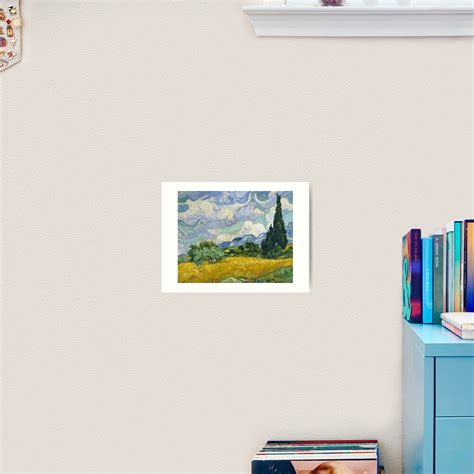 "Wheat Field with Cypress Trees by Van Gogh" Art Print for Sale by ...