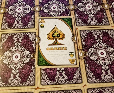Request Back Design And Ace Of Spades Of Ornate Amethyst Deck R