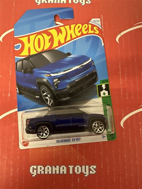 Silverado Ev Rst 110 Blue 2024 Hot Wheels Case E E14 Grana Toys