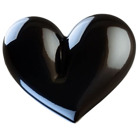 Download Black Love Heart Emoji Transparent Png 86
