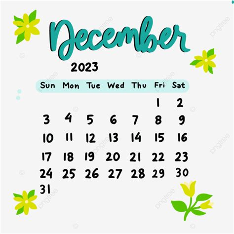 December Calendar Png Transparent Aestetic Calendar December