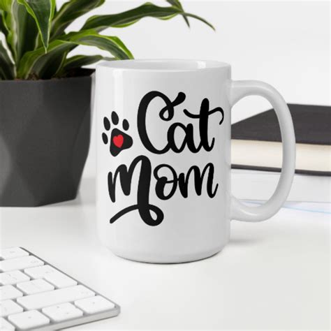 Cat Mom Coffee Mug Cat Lover Ts Cat Adoption Cup Mom Mug Etsy