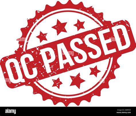 Qc Passed Rubber Stamp Red Qc Passed Rubber Grunge Stamp Seal Vector Illustration Vector